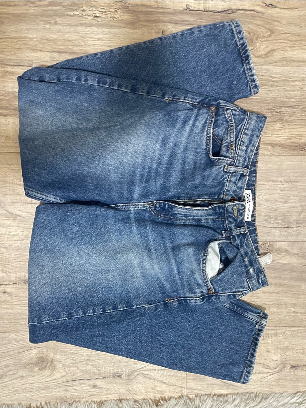 Zara Medium Blue Mom Jeans
